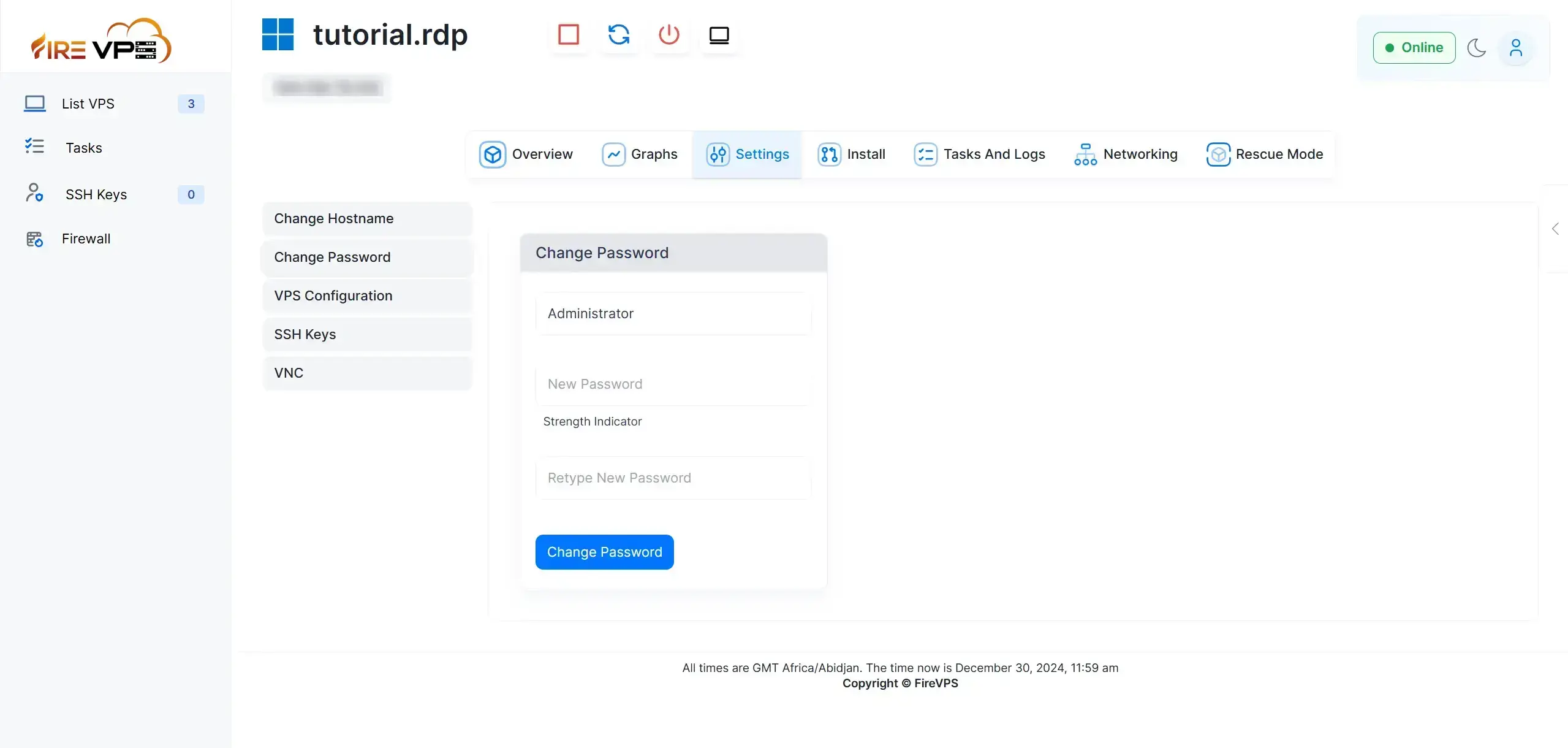 Security of Control Panel